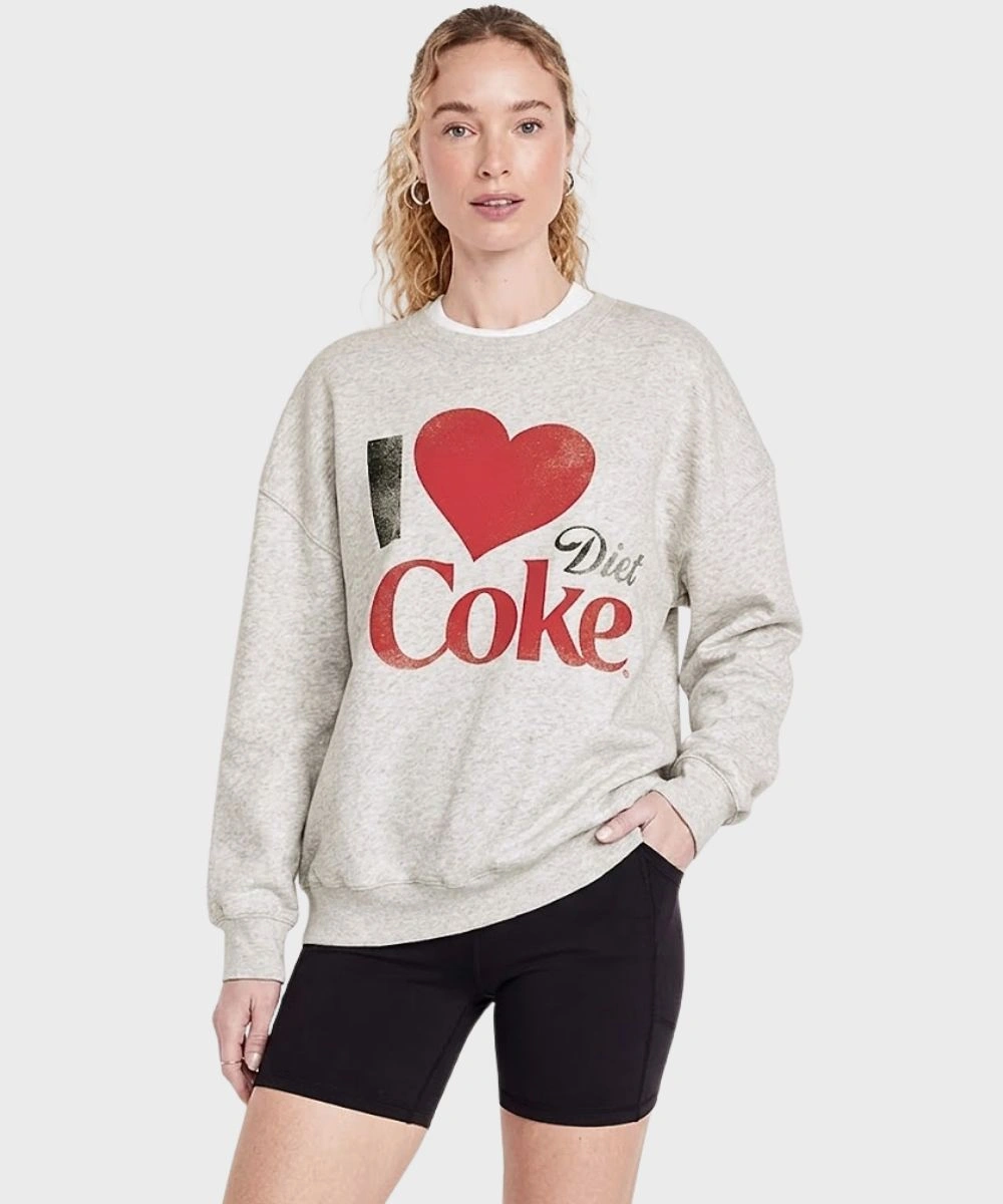 Women's 2026 Diet Coke Grey Sweatshirt