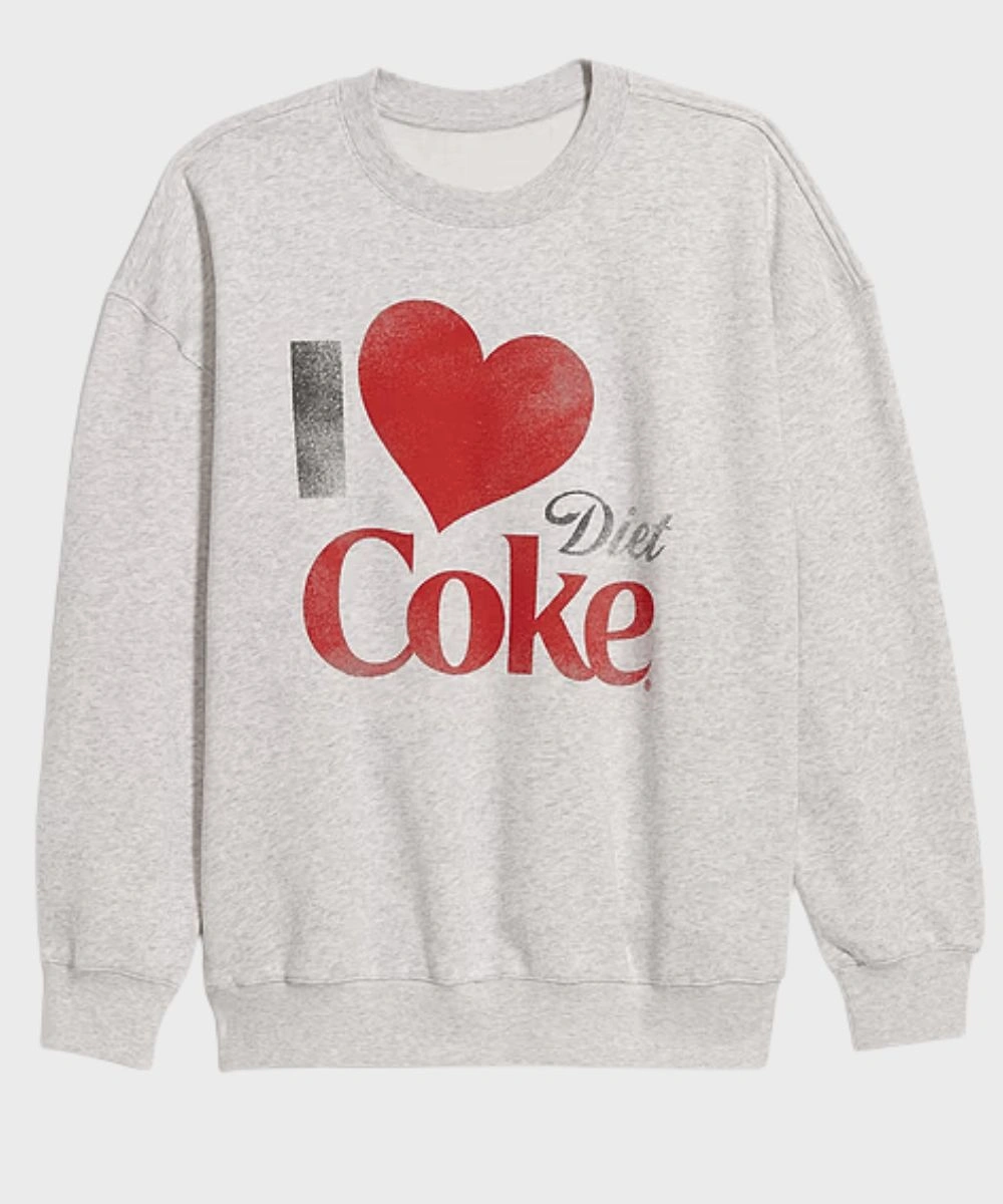 Women's 2026 Diet Coke SoComfy Oversized Tunic Sweatshirt Grey