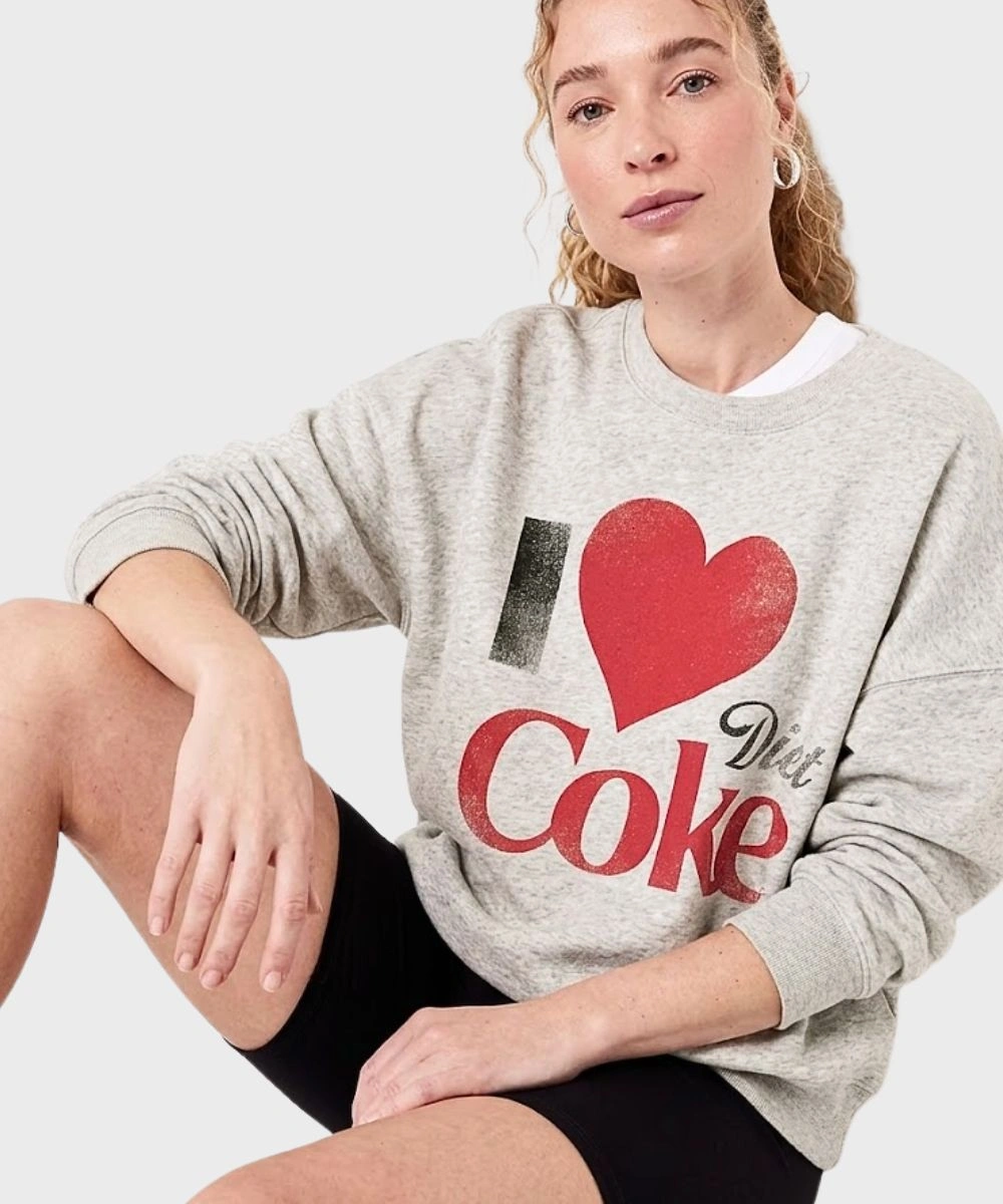 Women's 2026 Diet Coke Sweatshirt Grey