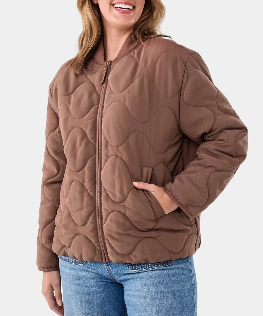 Women's Kmart Quilted Bomber Jacket Sale