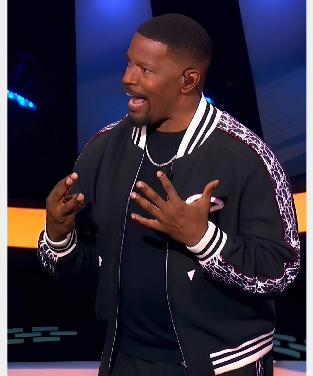 Beat Shazam Jamie Foxx Virgin Varsity Jacket Black