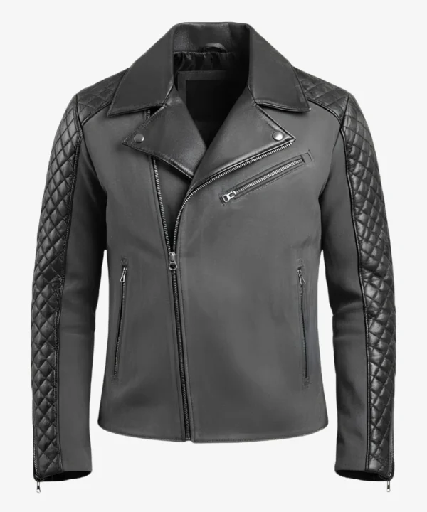 Cafe Racer Black Biker Stylish Leather Jacket For Men's