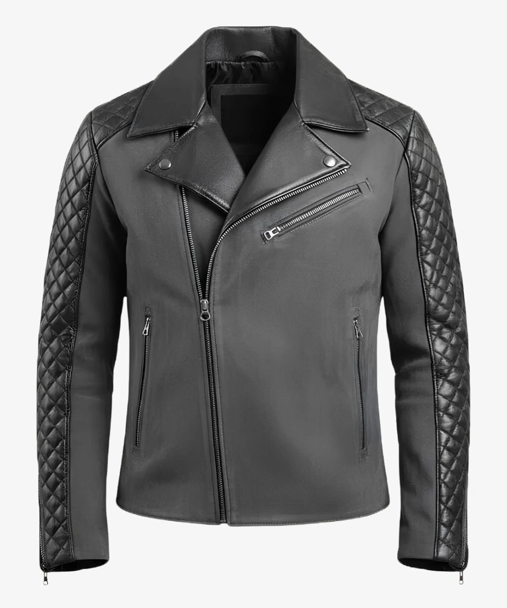 Cafe Racer Black Biker Stylish Leather Jacket For Men's