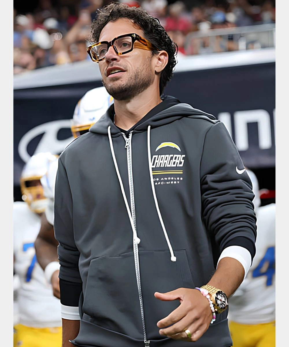 Chargers Preseason 2026 Mike McDaniel Sideline Hoodie Grey