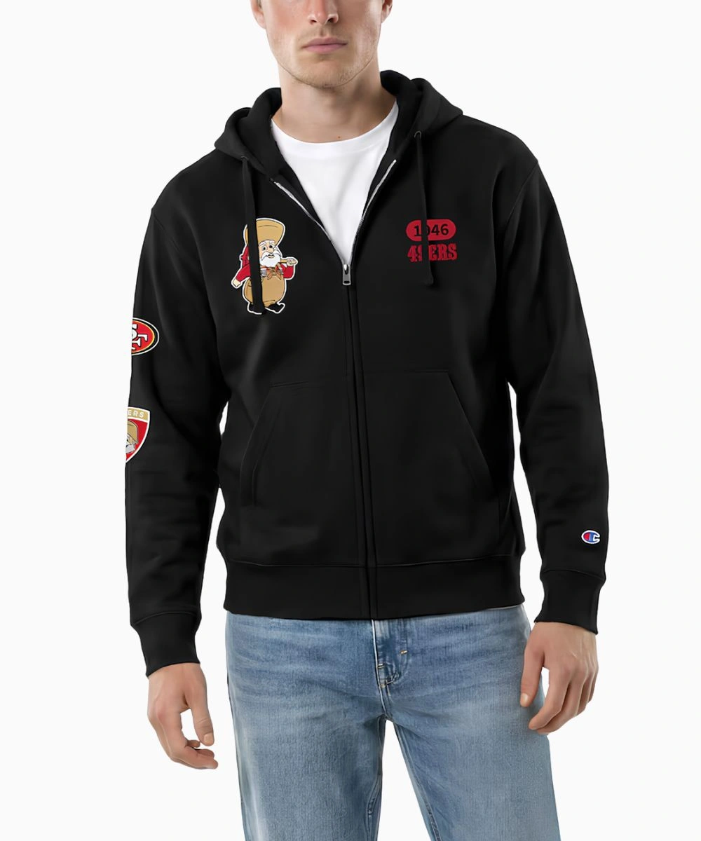 Disney x Champion Black Stinky Pete All-Star Full-Zip Hoodie