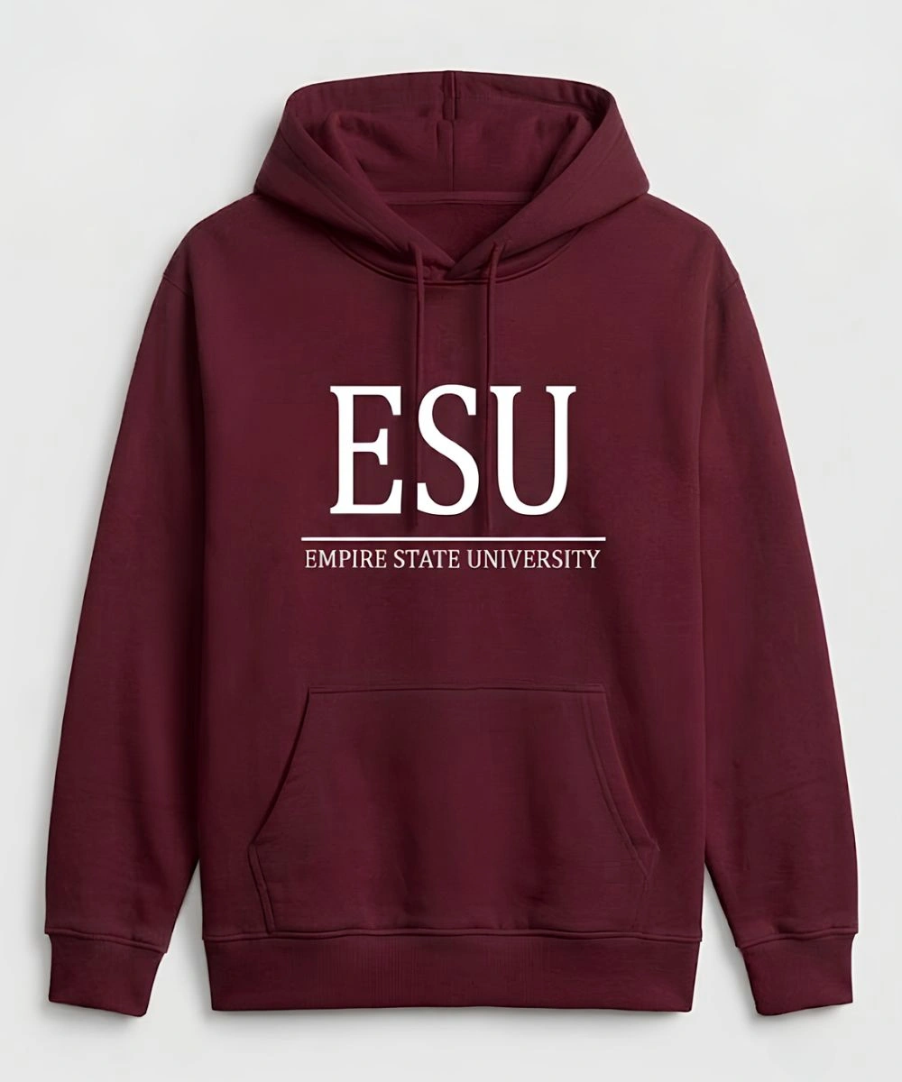 Empire State University Hoodie Maroon