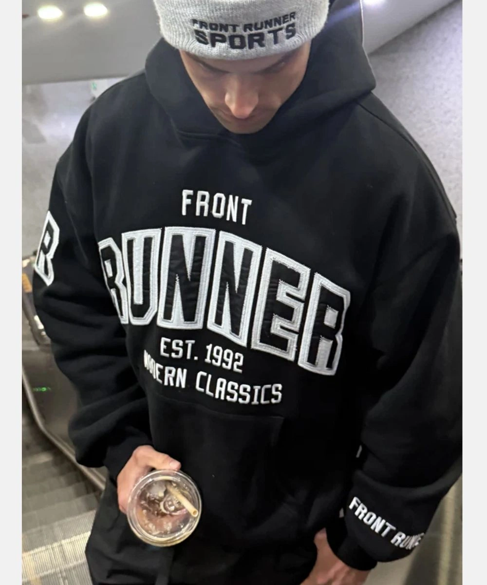 Front Runner Classic Front Black Pullover Hoodie