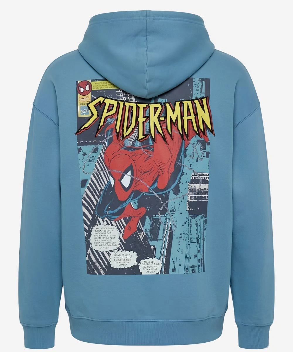 Marvel Aero Spider-Man Sky Blue Hoodie