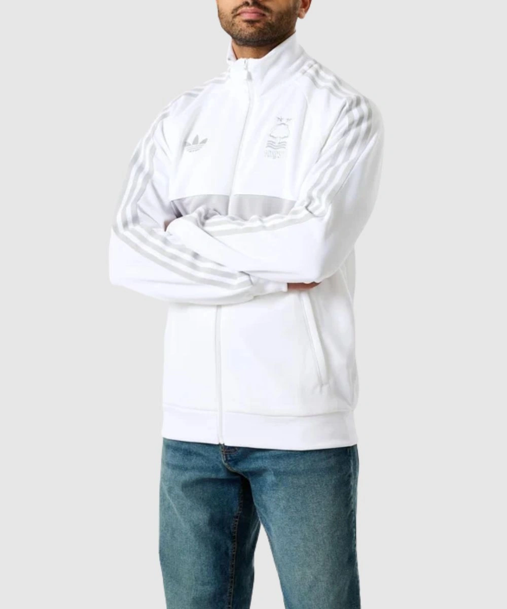 Men's Adidas NFFC 26/27 Walk-Out Zip-Up White Track Jacket