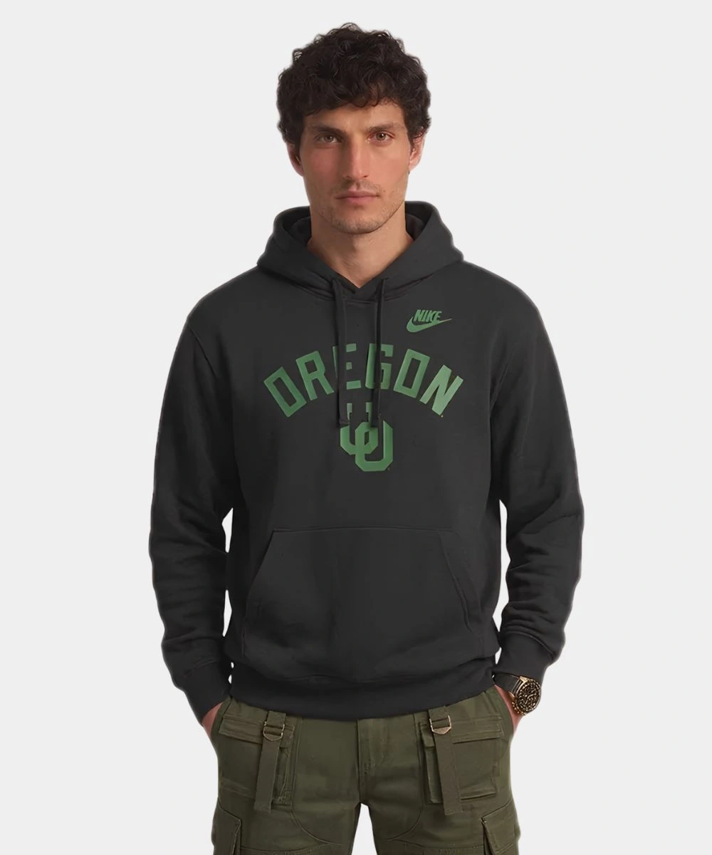 Men's Oregon Legacy Arch Club Nike College Hoodie Black