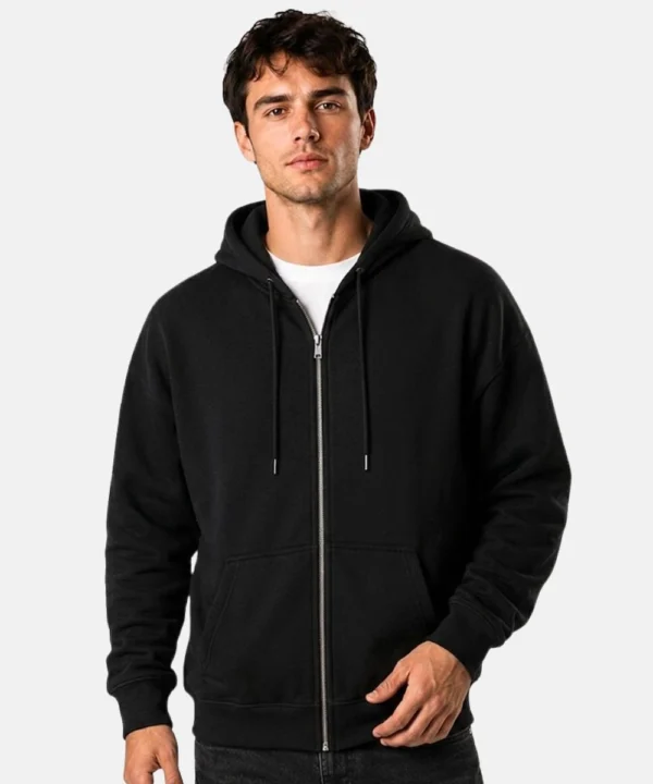 Men's Spider-Man Legacy Wear 2026 Black Zip-Up Fleece Hoodie
