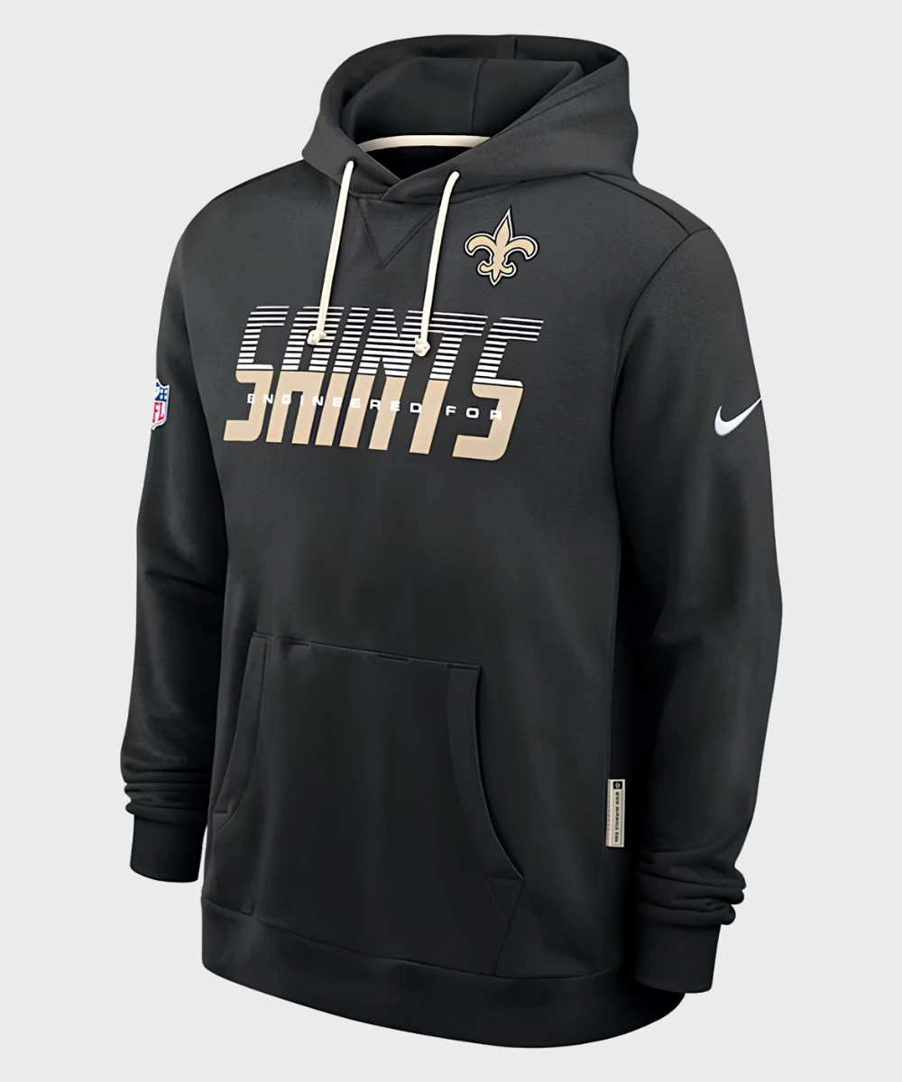 New Orleans Saints 2026 Sideline Standard Issue Nike Dri-FIT Hoodie Black