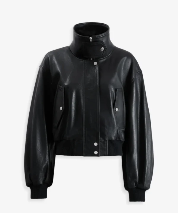 Nour Hammou Briar Cropped Bomber Jacket