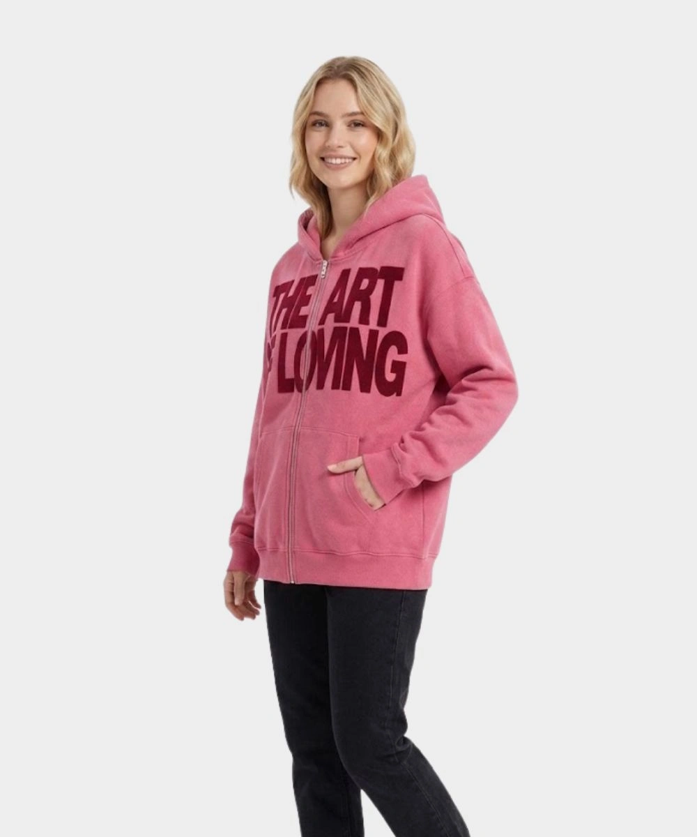 Olivia Dean The Art Of Loving Pink Hoodie