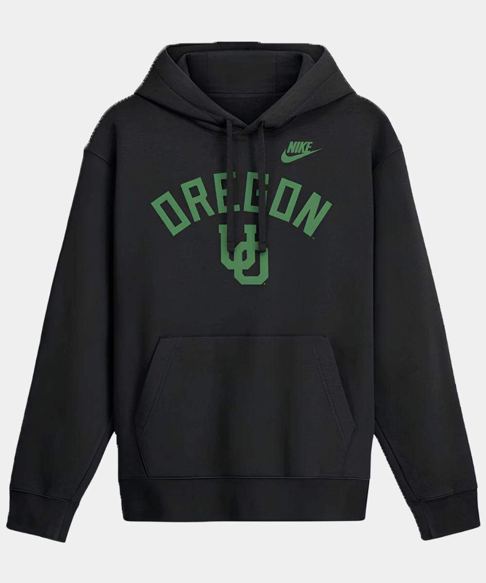 Oregon Ducks Nike Legacy Arch Club Hoodie Black