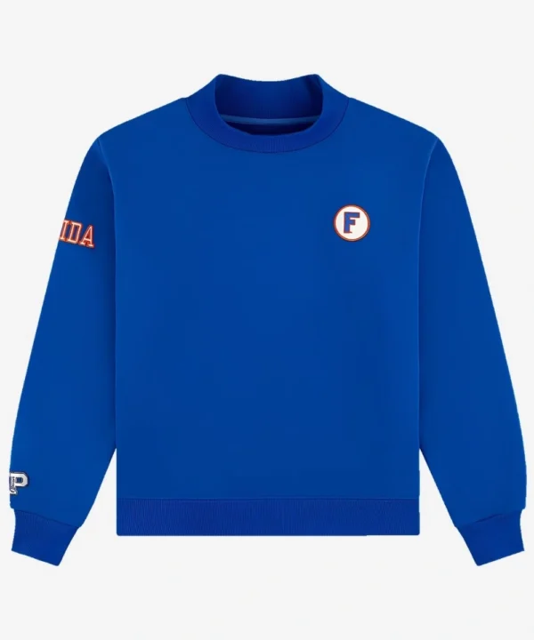 Parke x '47 Florida Mockneck Sweatshirt Blue