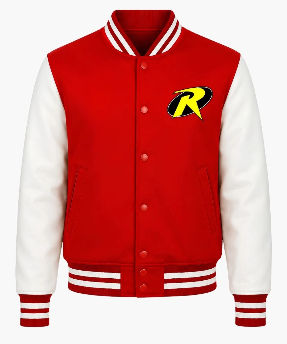 Robin Varsity Jacket Red & White