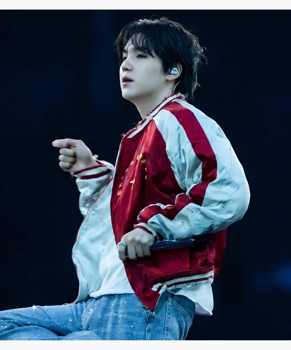 Suga ARIRANG Bomber Jacket Red