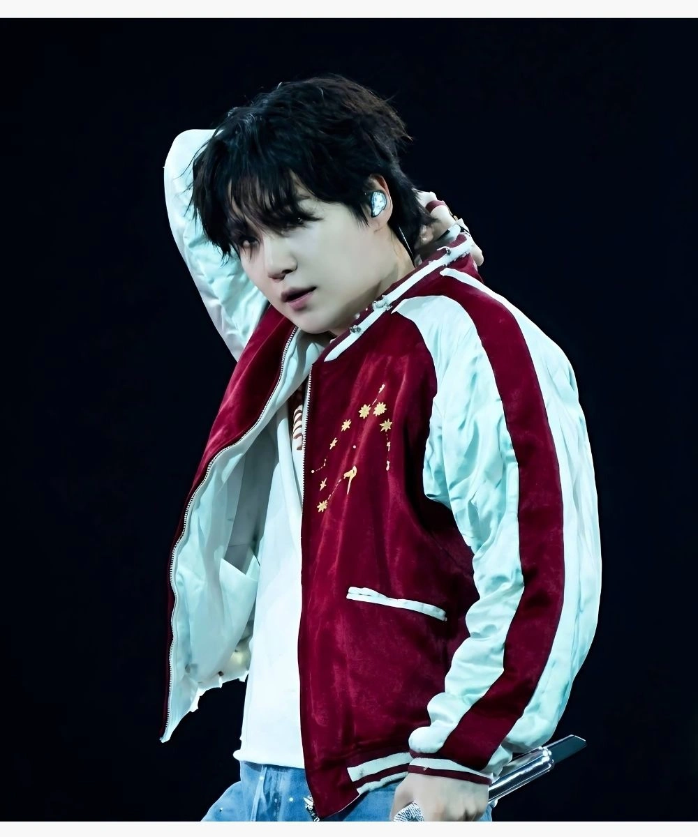Suga ARIRANG Red Bomber Jacket