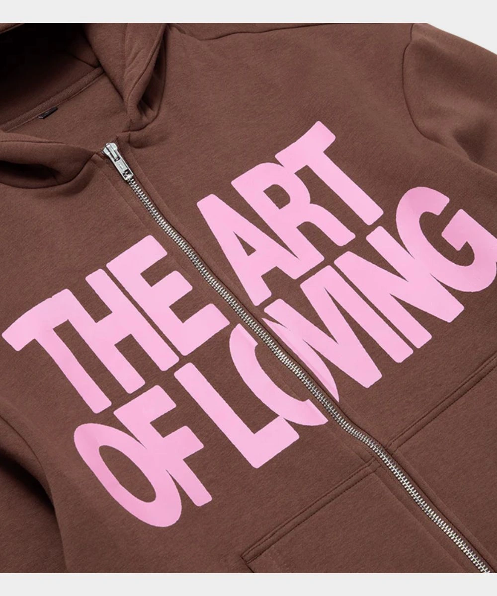 The Art Of Loving Brown Hoodie