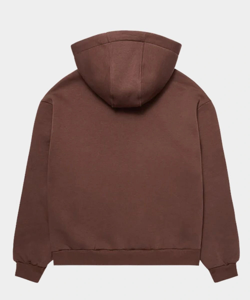 The Art Of Loving Olivia Dean Brown Zip-Up Hoodie