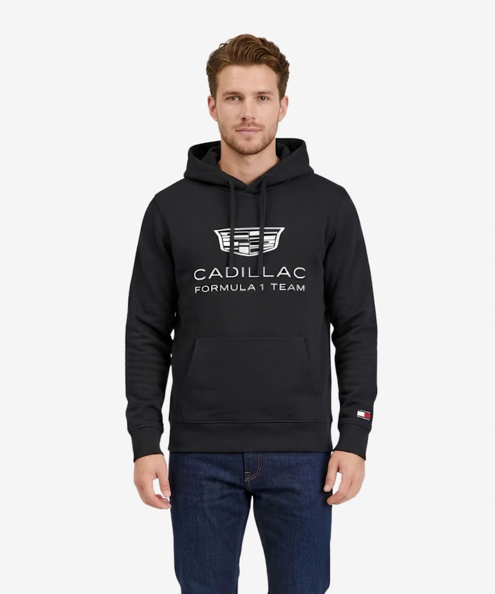 Tommy Hilfiger Cadillac Formula 1 Team Shield Logo Hoodie Black