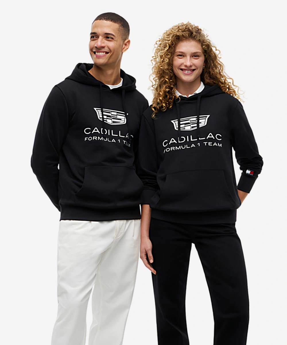 Unisex 2026 Tommy Hilfiger Cadillac Formula 1 Team Shield Logo Hoodie Black
