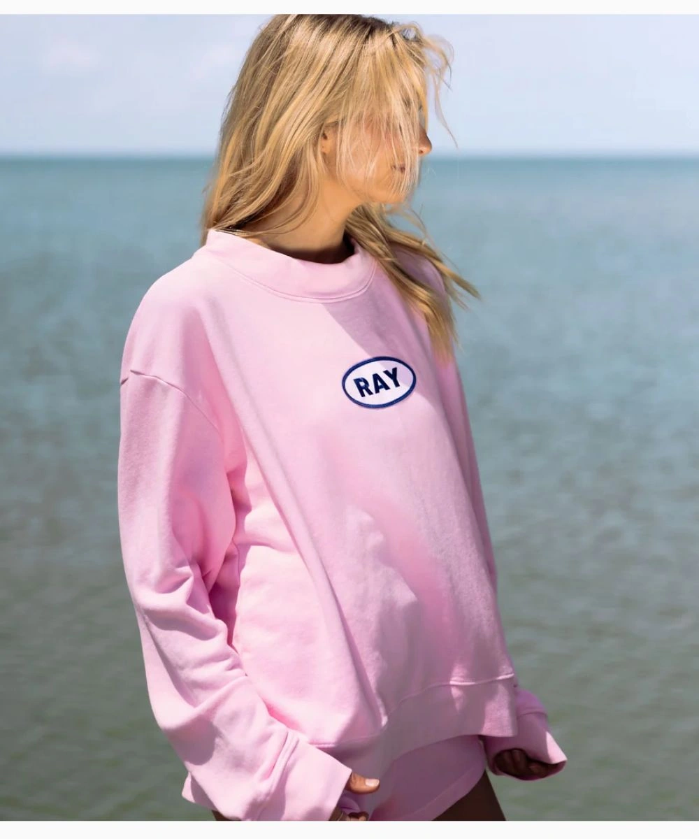 Women's 2026 Mossy Oak Mock Neck Oversized Fleece Sweatshirt