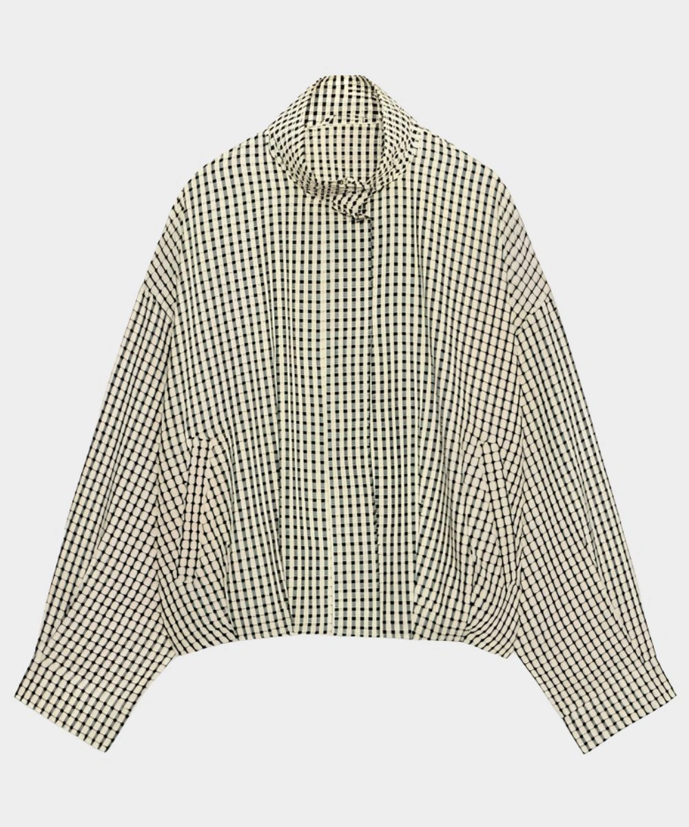 Zara Checked Bomber Jacket
