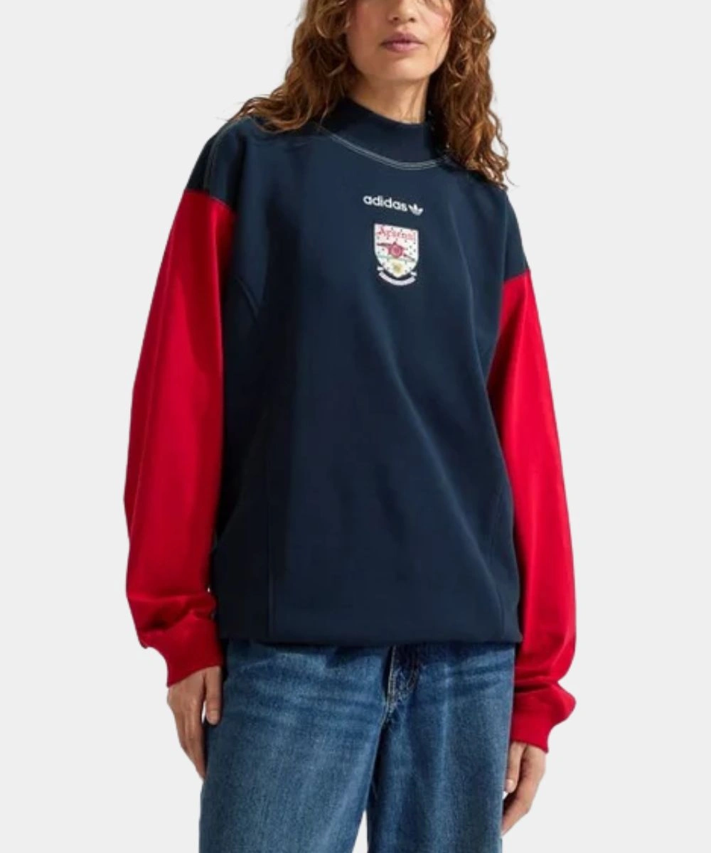 Arsenal Adidas 26/27 Eqt Navy & Red Pullover Fleece Sweatshirt