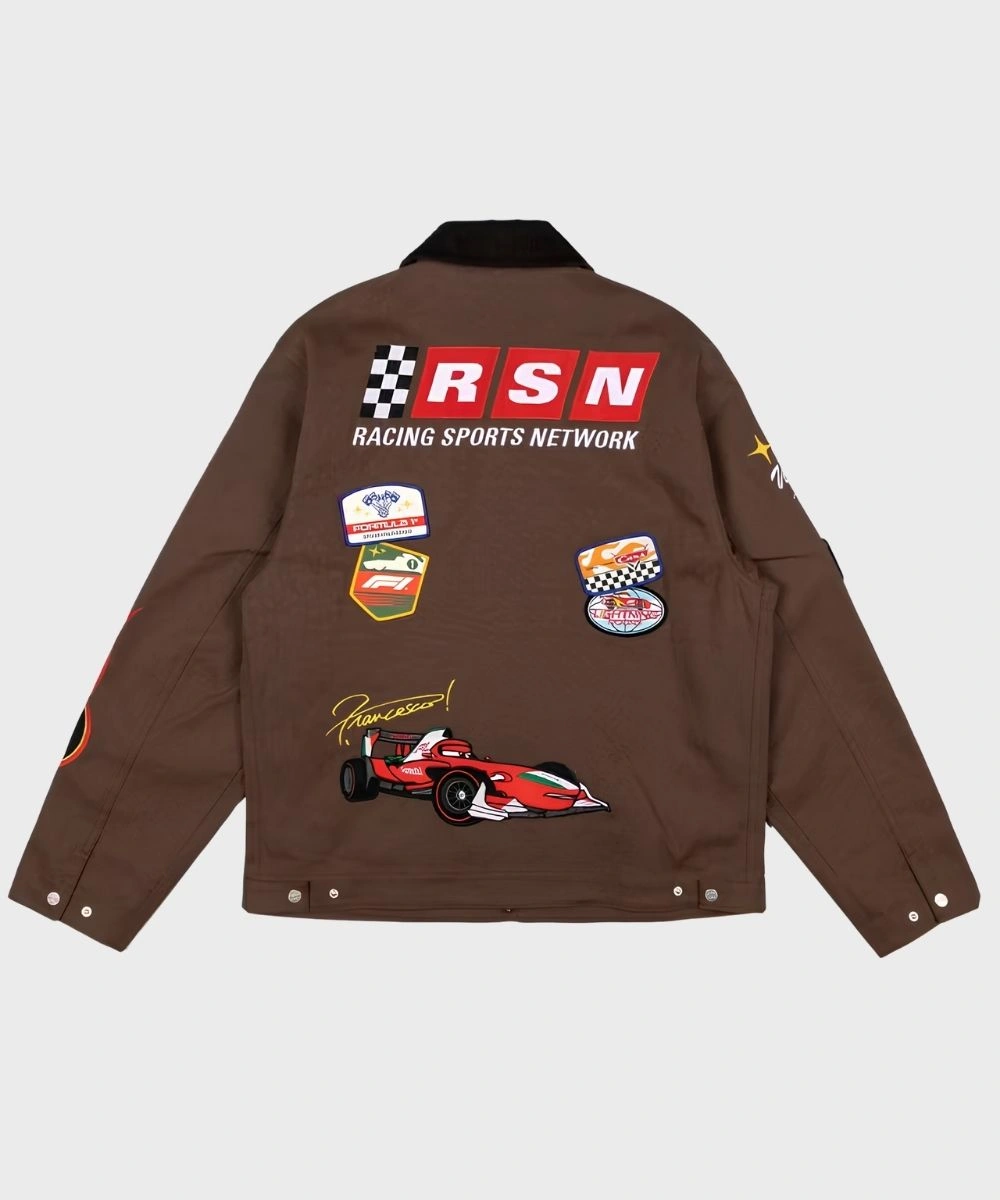 Disney And Pixar Cars F1 Lightning McQueen Jacket Brown