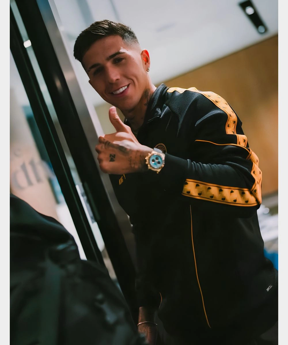 Enzo Fernández Manchester City Puma KING Black Track Jacket