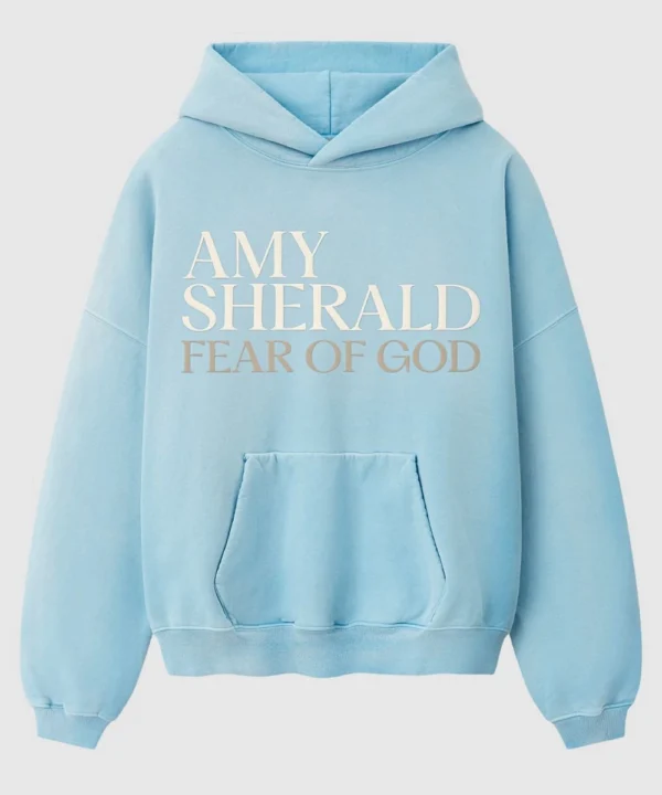 Fear of God Amy Sherald Pocket Light Blue Pullover Hoodie For Men & Women