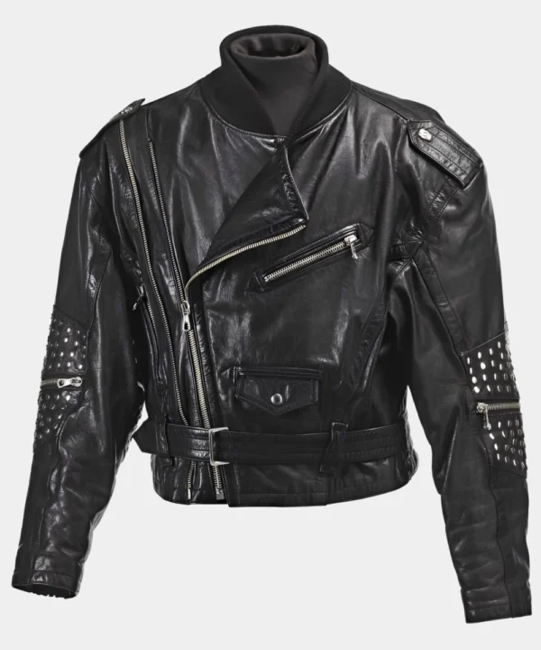 Freddie Mercury Last Performance Black Studded Leather Jacket