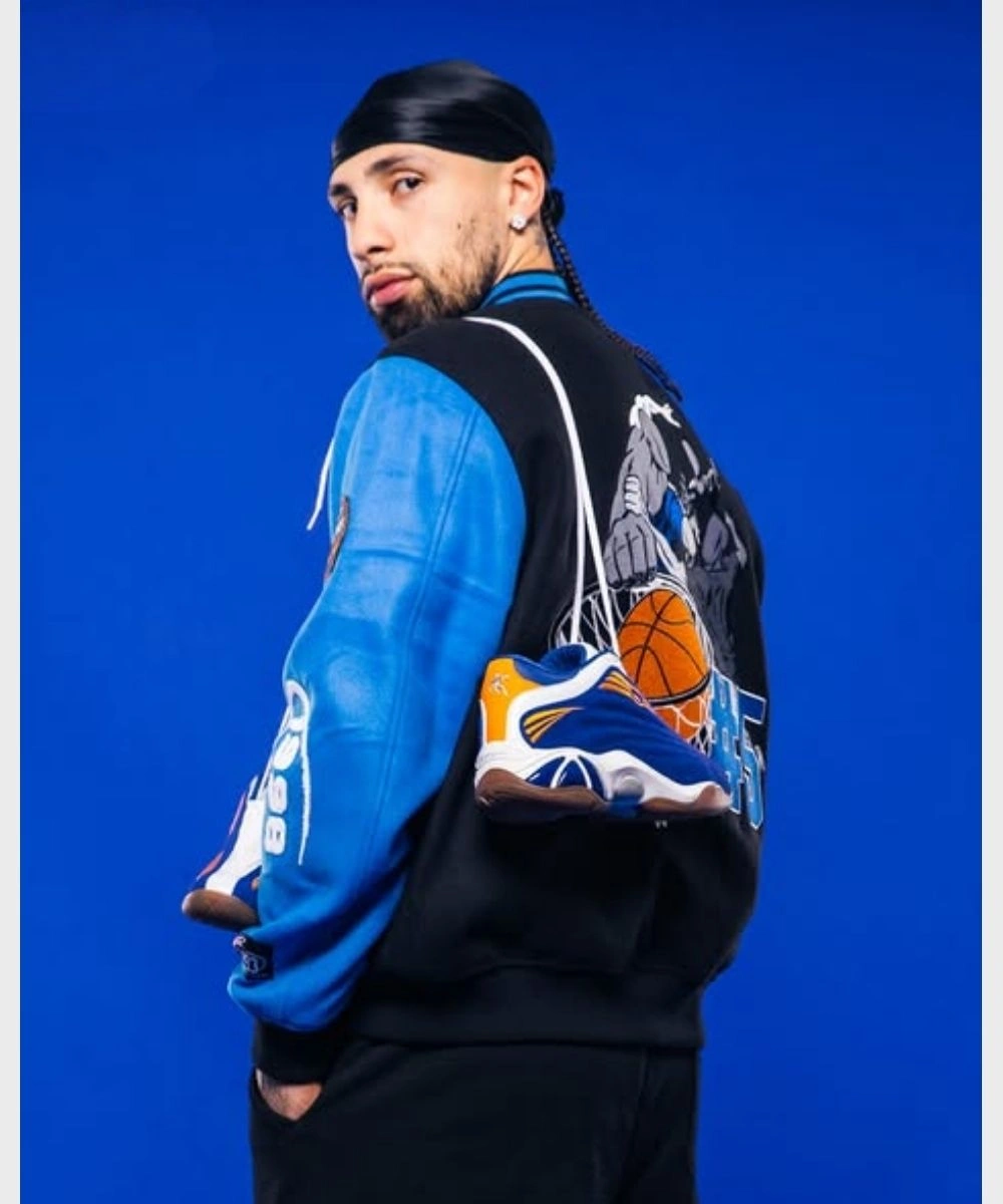 Jose Alvarado SLAM Kicks 29 Custom AND1 Black & Blue Varsity Jacket