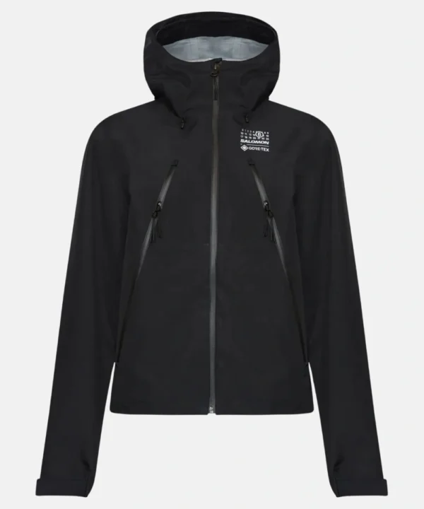 MM6 Maison Margiela X Salomon GORE-TEX Black Hooded Windbreaker Jacket