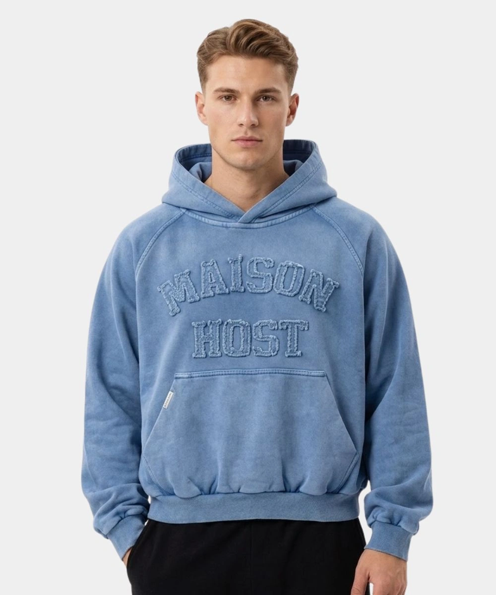 Maison Host Blue Hoodie