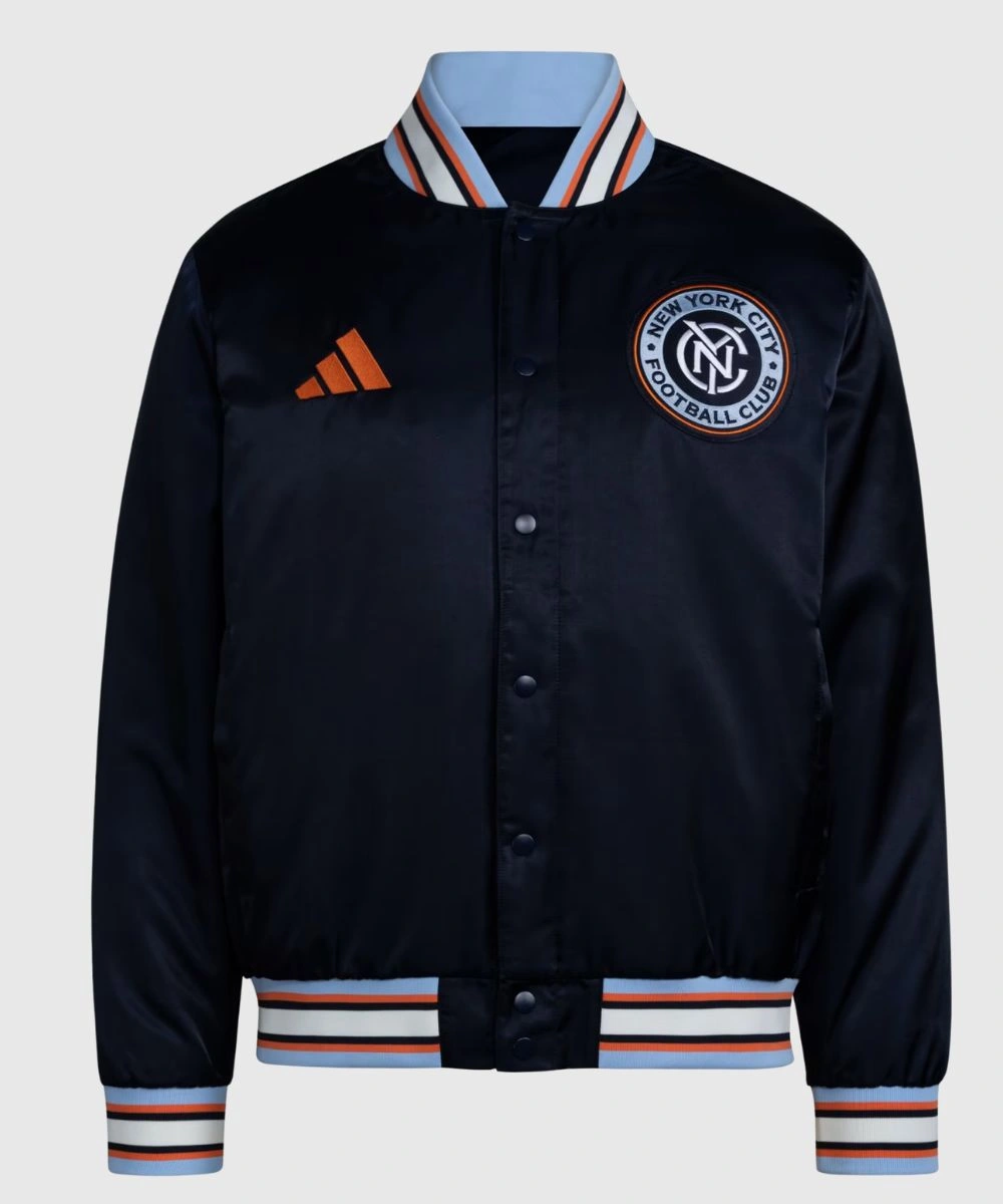 Men's Adidas NYC Coaches Jacket Navy Blue