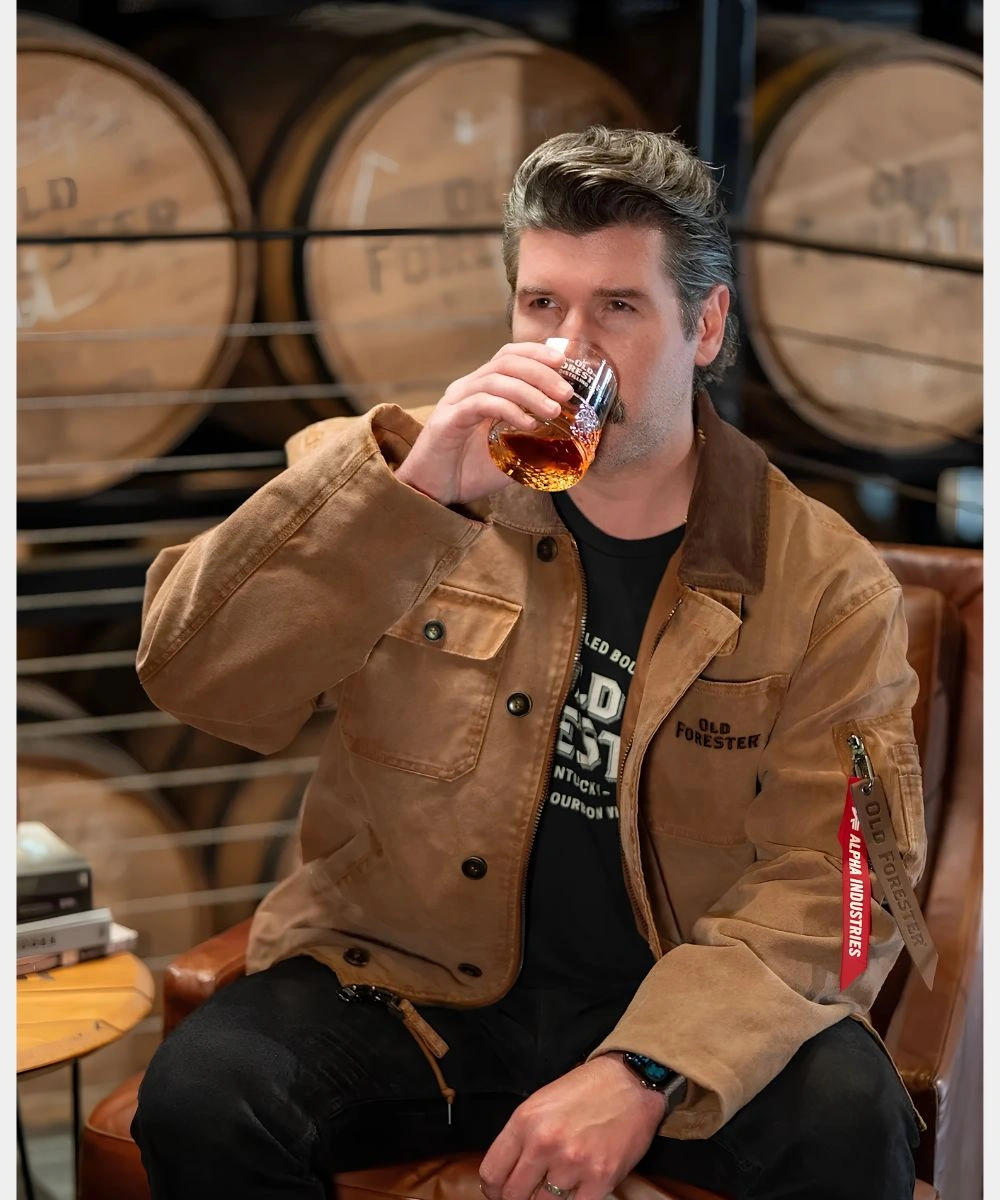 Men's Alpha Industries Old Forester Distiller’s Brown Jacket
