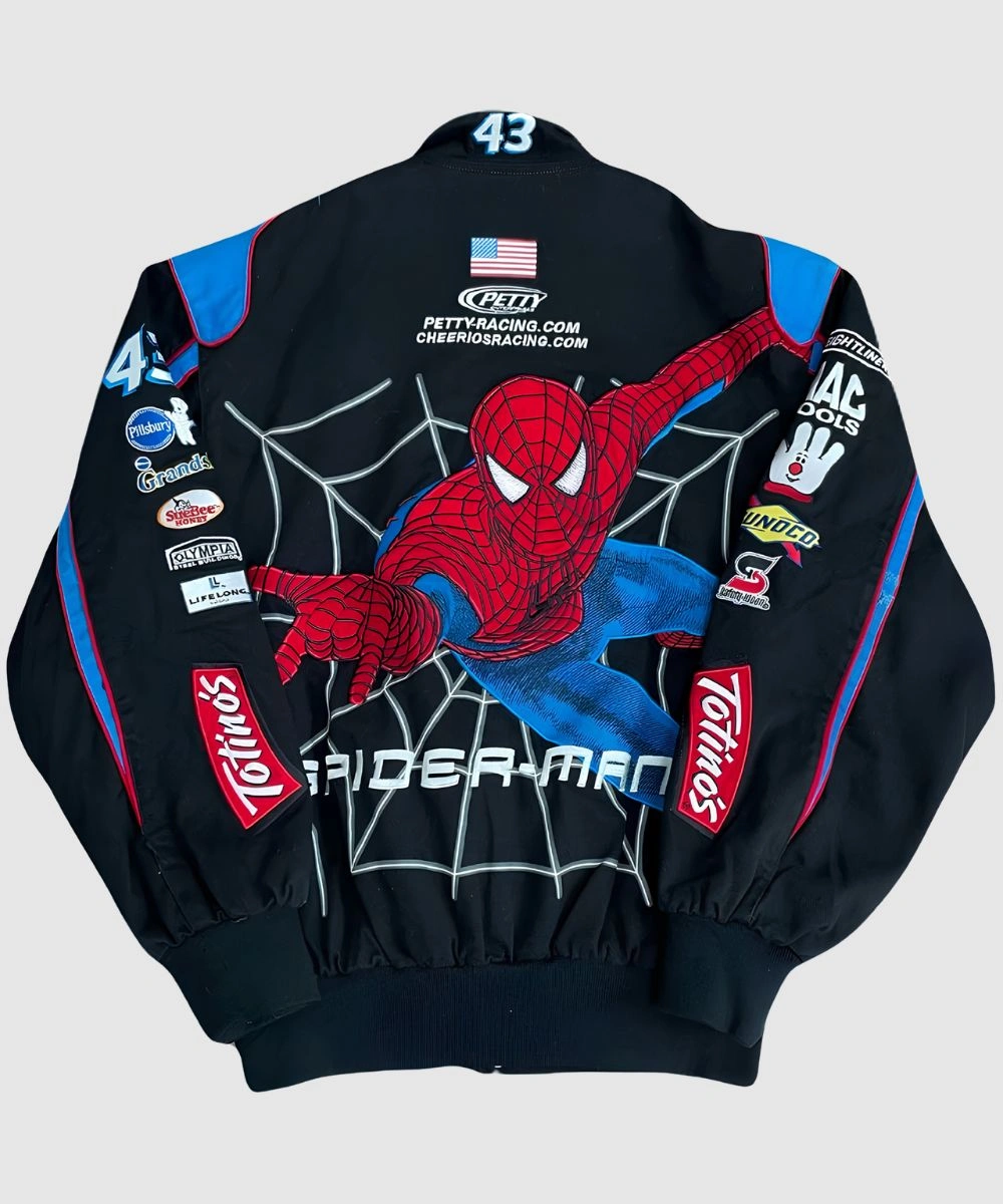 Men's Spider-Man Marvel Daytona 500 Jacket Black
