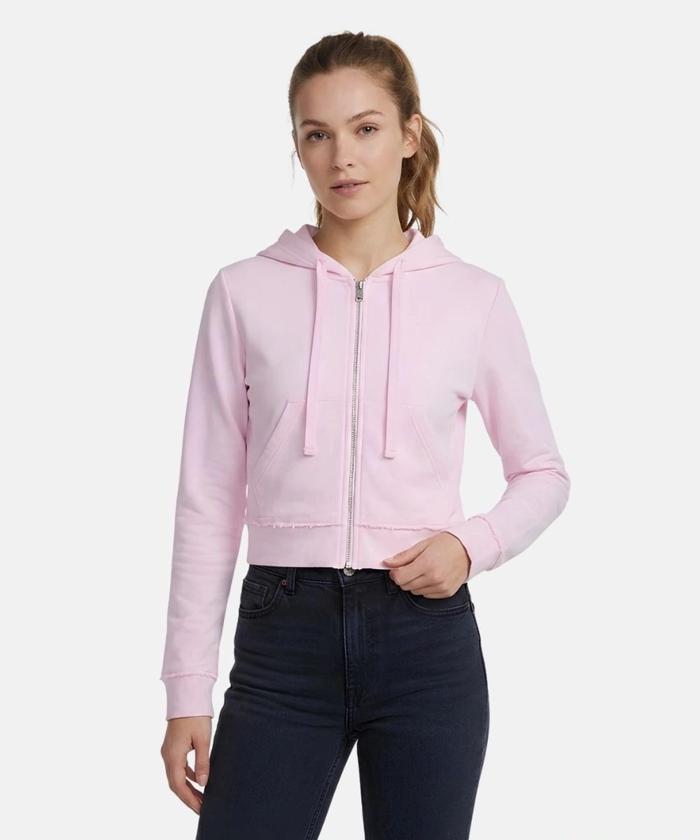 No Boundaries French Terry Zip-Up Hoodie Jacket Women's