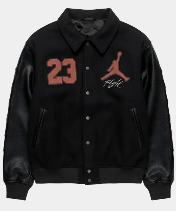 Shop Nike x Jordan London Black Wool Varsity Jacket For Men & Women