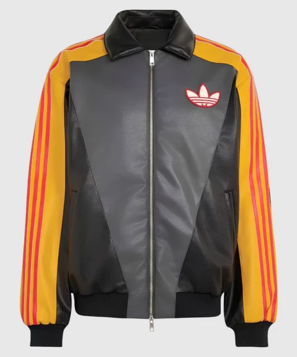 Unisex 2026 Pokémon 30th Anniversary Adidas 8-Ball Leather Jackets