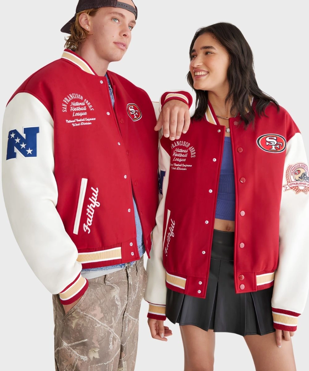 Unisex Aeropostale San Francisco 49ers Bomber Jacket