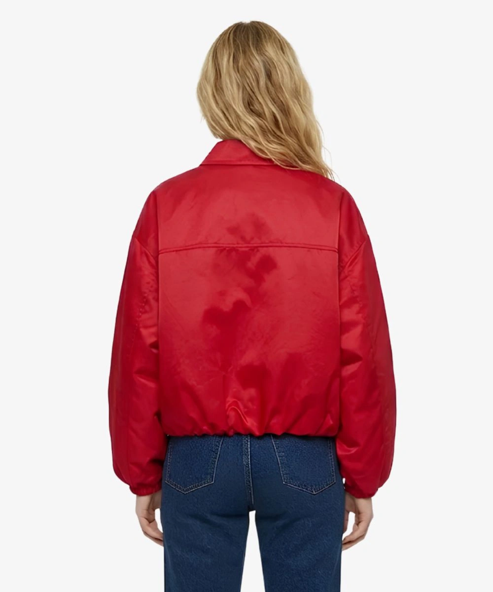 Women’s Disney x F1 Red Puffer Track Jacket