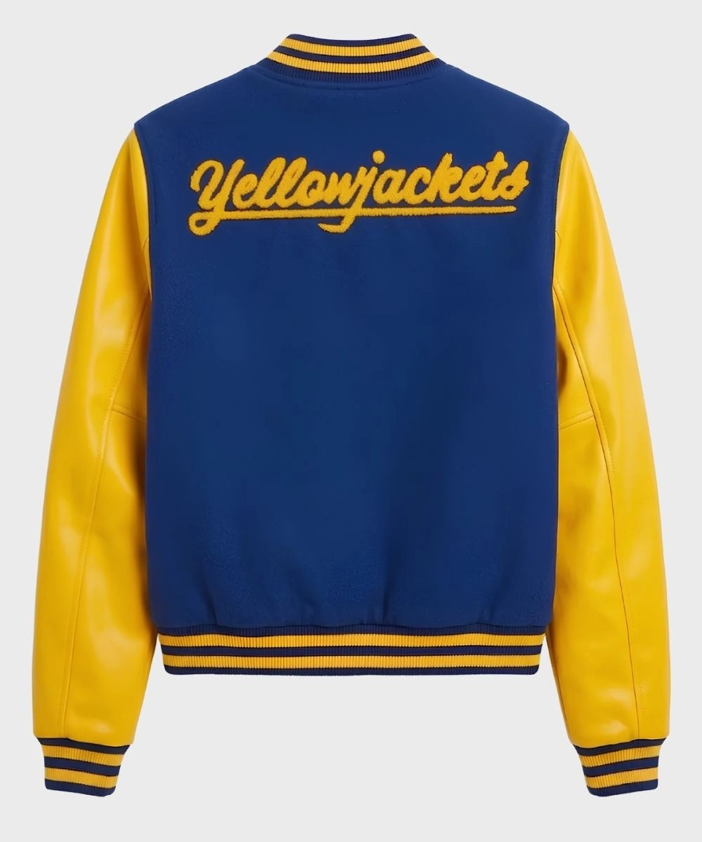 Women's Yellowjackets Varsity Jacket Navy & Yellow