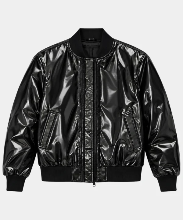 Ye’s Homecoming Show Chicago Travis Scott Black Leather Jacket