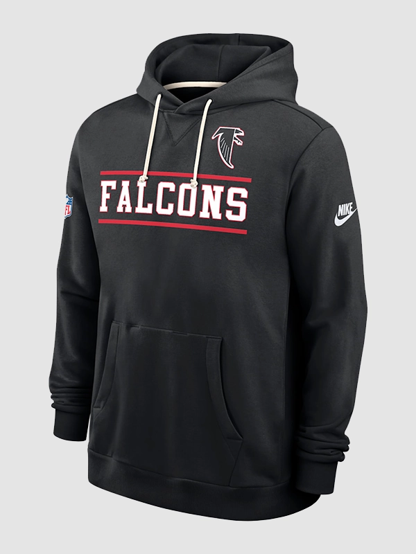 Andy Dalton 2026 Atlanta Falcons Sideline Alt Black Hoodie