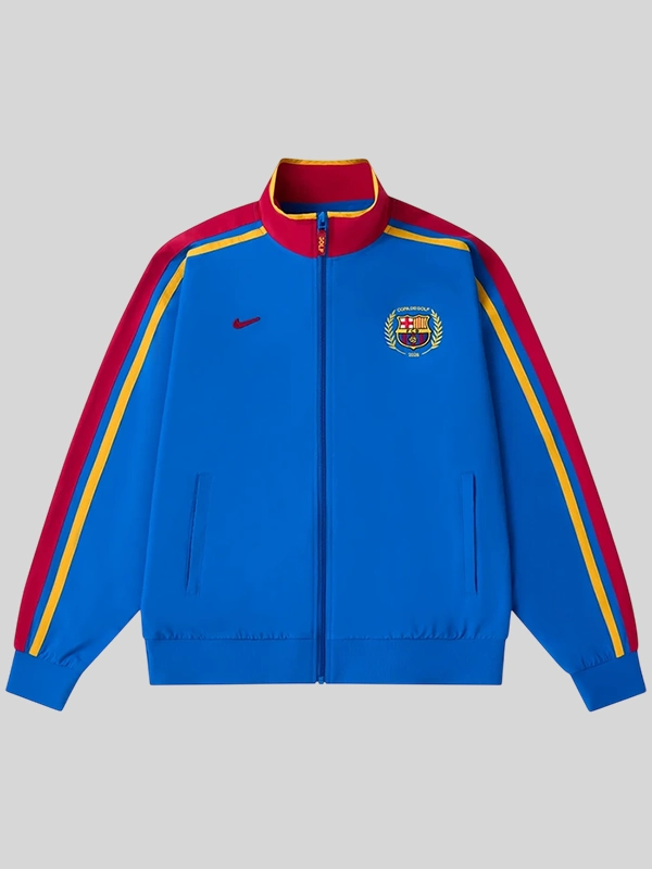 Nike FC Barcelona GOLF WANG Copa De Golf Blue Track Jacket