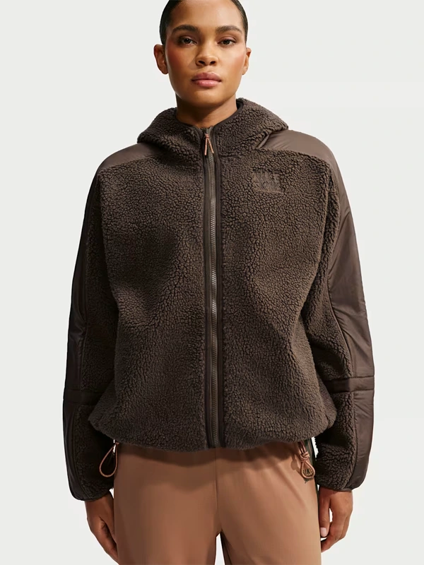 Nike SKIMS Sherpa Oversized Hooded Jacket - Image 5